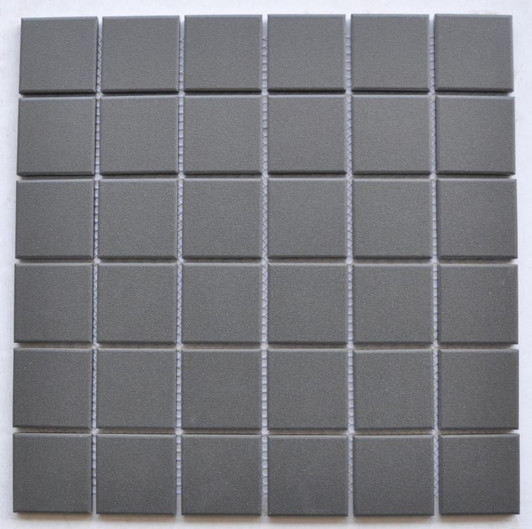 Graphite 2x2 Porcelain Mosaic 12x12 - EACH