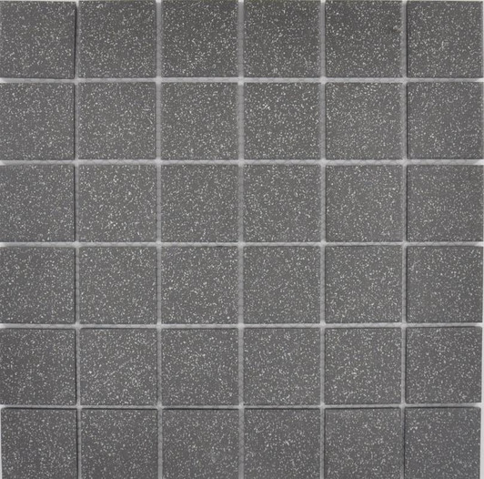 Graphite Grey Speckled 2x2 Porcelain Mosaic 12x12 - EACH