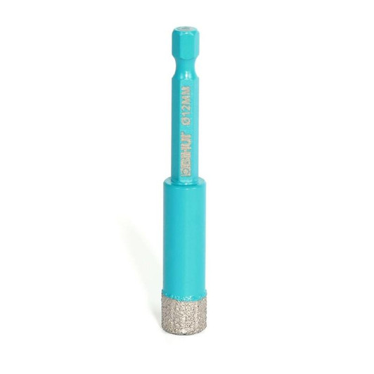1/2" (12 mm) Brazed Diamond Dry Drill Bit - EACH