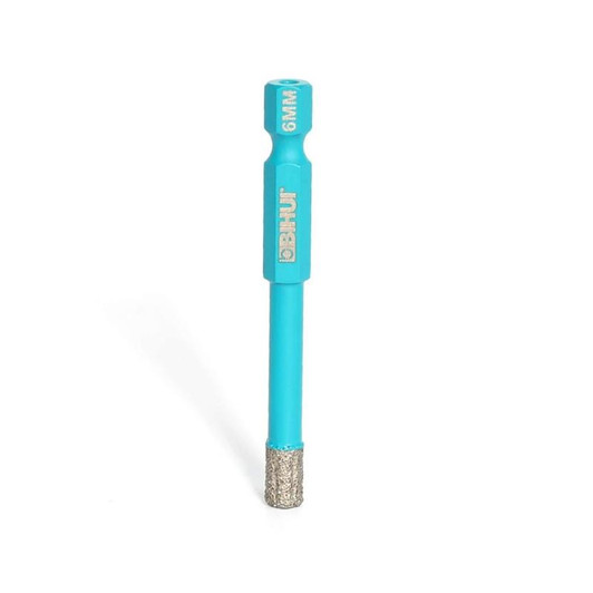 1/4" (6 mm) Brazed Diamond Dry Drill Bit - EACH