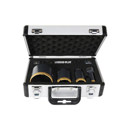 Bihui 6pc Diamond Turbo Drill Set in Aluminum Case - EACH