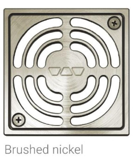 KERDI-DRAIN 4inch Contour Brushed Nickel Grate - EACH