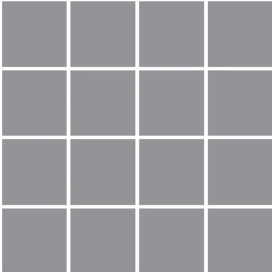 OM-13418 Light Gray 3x3 Ceramic Mosaic 12x12 - EACH