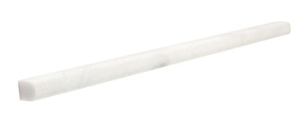 Carrara White Marble Honed Pencil 0.4x12 - EACH