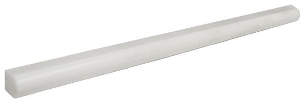 Statuary Carrara White Marble Polished Pencil 3/4x12 - EACH