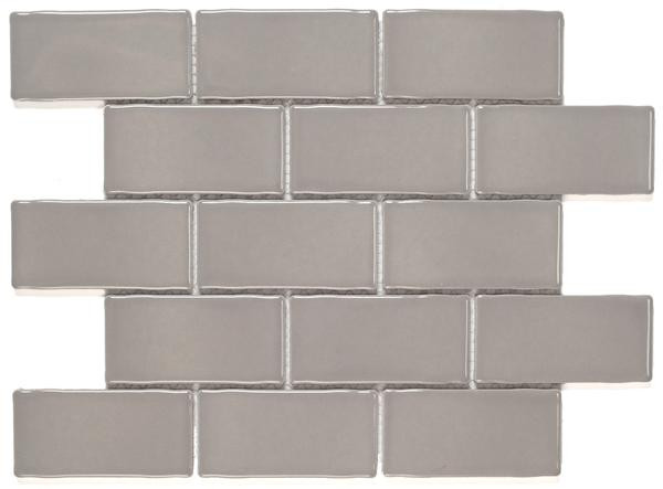 York Bone 2x4 Ceramic Mosaic 10.4x12.2 - EACH