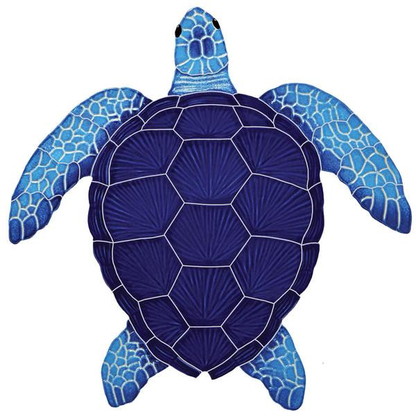 Turtle Loggerhead Blue Medium 15x15" - EACH