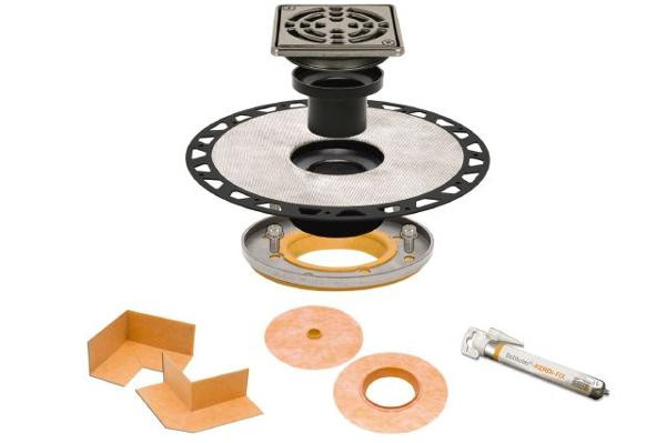 KERDI-DRAIN ResAdapt Kit ABS 4" Grate SS - EACH