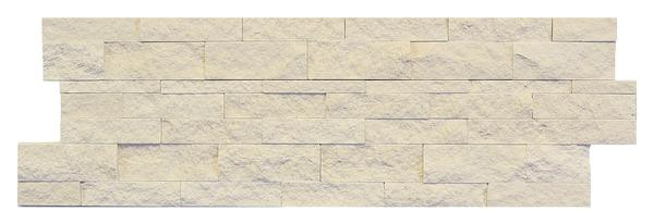 White Limestone 10mm Split Face Panel 6x18 - EACH