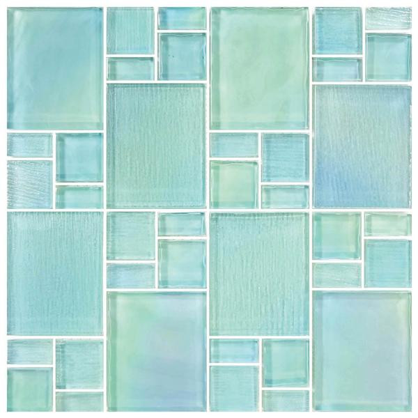 Avalon Seafoam Puzzle Mosaic - EACH