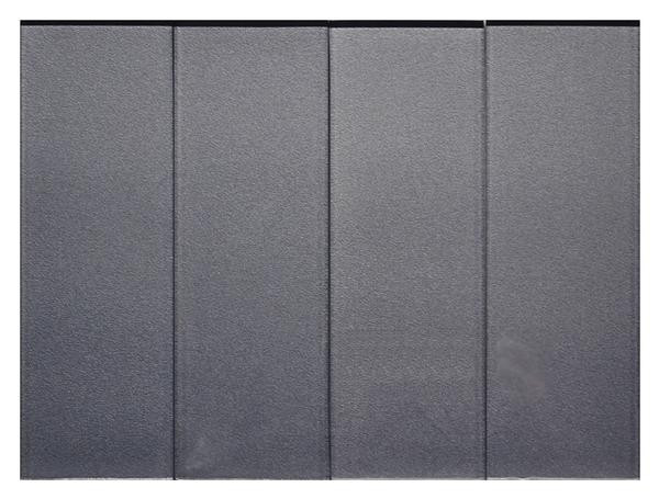 Grey Mist 8 mm Metallic Glass Tile 3x9 - EACH