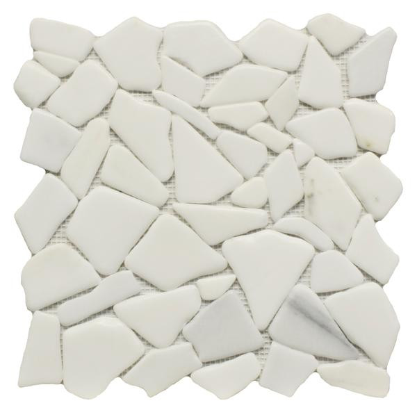 Marmol White Jade Mosaic 12x12 - EACH