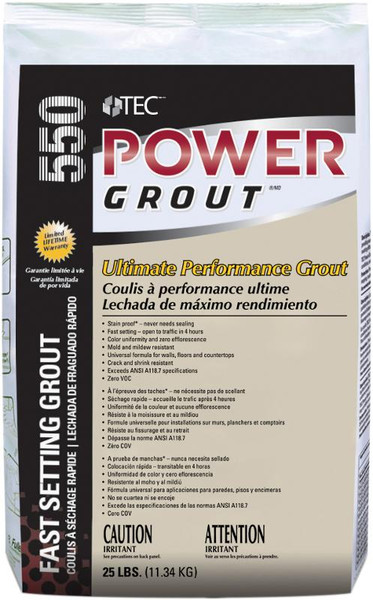 TEC 550 Power Grout 25lb-Mist 939 - EACH