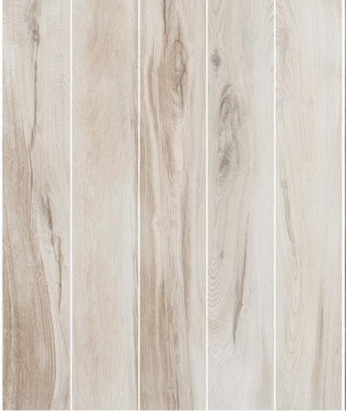 Lassen Wood Oyster Porcelain Tile 6x36 - CASE