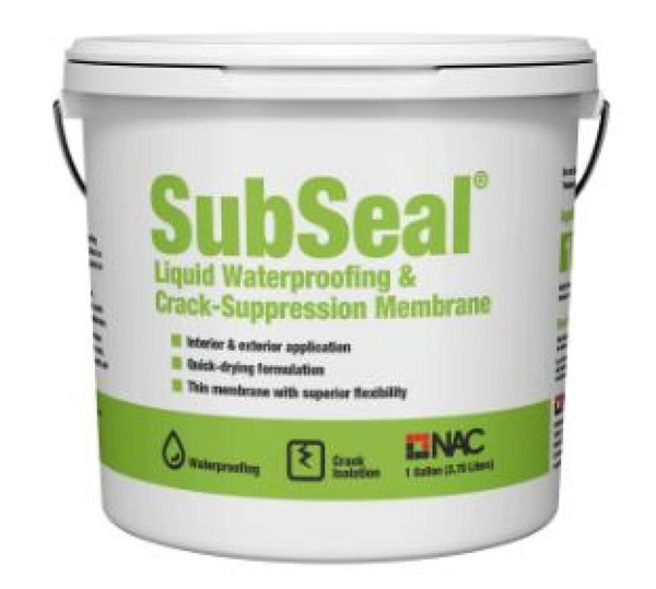 NAC SubSeal Liquid Waterproofing Membrane 110 SF/gal - EACH - Tile ...
