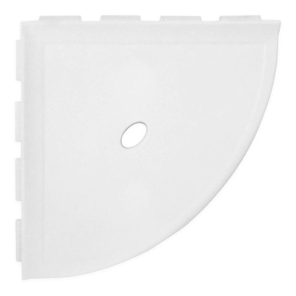 Metro 10inch Corner Shelf Stone Matte Bright White - EACH