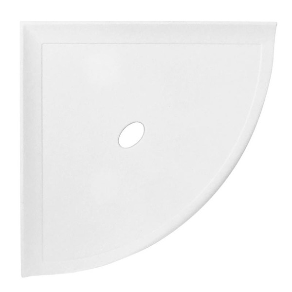 Metro Retrofit 10inch Corner Shelf Stone Matte Bright White - EACH