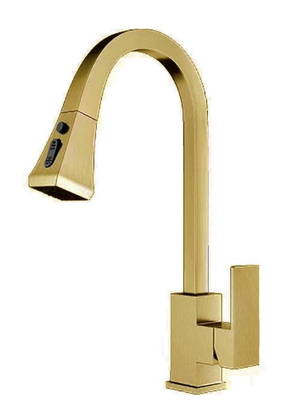 Kitchen Faucet KF811BG Single Handle Brushed Gold - EACH