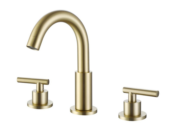 Bathroom Faucet 02813WBG Wide 2-Handle, Brushed Gold - EACH