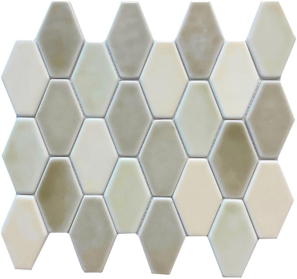 Beige Blend Diamond Glass Mosaic 12x12 - EACH