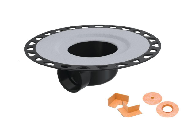 KERDI-DRAIN ABS Horiz Outlet, No Corners & Seals - EACH