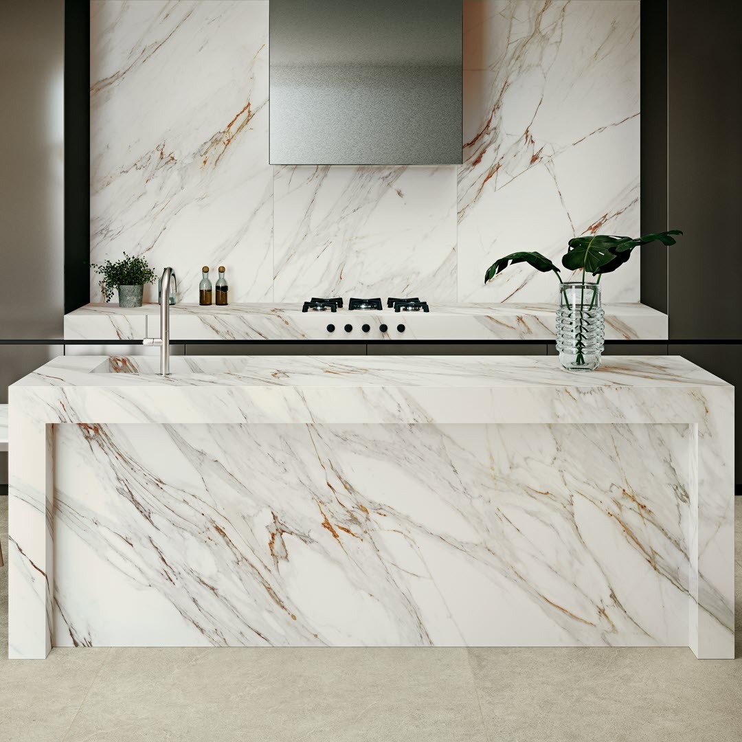 Corinto gauged porcelain panel countertop