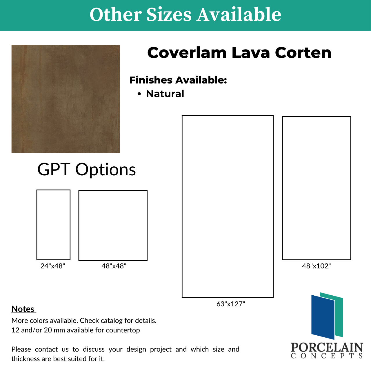 Coverlam Lava Corten Coverlam Lava Corten