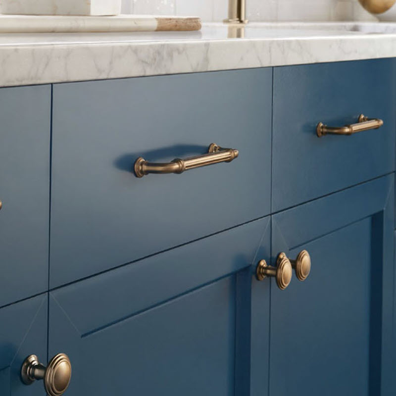 The Best Knobs And Pulls For Your Blue Cabinets — TruBuild