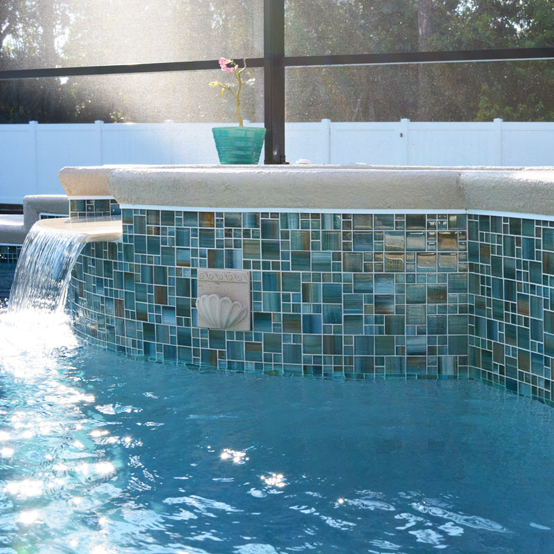 Create a stunning pool with tile