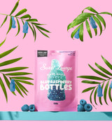 5x Plant-Based Blue Raspberry Bottles (Plastic-free) - 130g