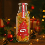 Plant-Based Fruity Stars & Reindeer Treats Glass Christmas Jars Plant-Based Fruity Stars & Reindeer Treats Glass Christmas Jars