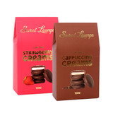 Strawberry & Cappuccino Creams – Luxurious Dark Chocolate with Creamy Filling Strawberry & Cappuccino Creams – Luxurious Dark Chocolate with Creamy Filling