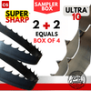 LT40 Blade Sampler pack — 2 Ultra 10™ + 2 Super Sharp DuraTooth™ (1-1/4 x .042 x 7/8), 158" length, free shipping