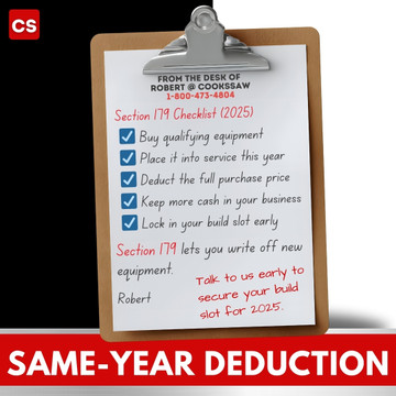 Section 179 Explained for Sawmill Owners
