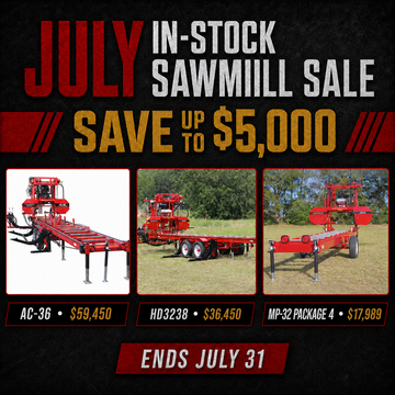 Portable Sawmills for Sale: Save Up to $5,000 This July