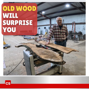 This Old Red Oak Slab will Surprise You