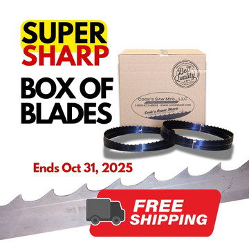 It’s Back: Free Shipping on Cook’s Saw Blades!