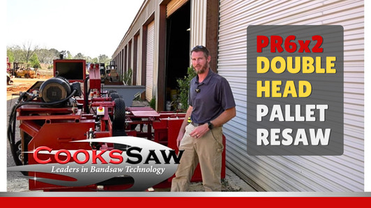 Double head resaw demo with Robert from Cooks Saw