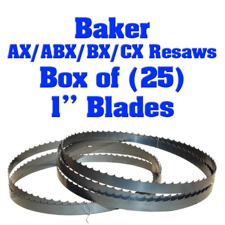 Bandsaw blades for Baker AX resaw