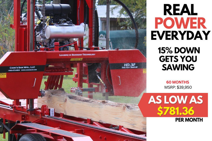 SAWMILL FINACING AVIABLE FOR PORTABLE SAWMILL EQUIPMENT