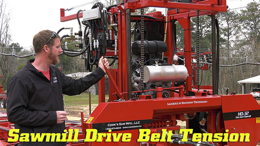 How To Check for Proper Sawmill Drive Belt Tension How To Check for Proper Sawmill Drive Belt Tension