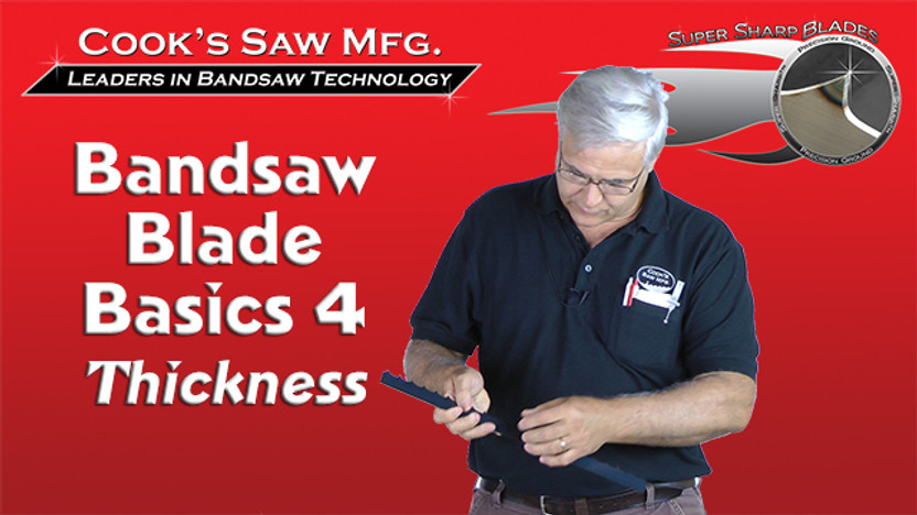 Sawmill Bandsaw Blade Basics 4 - Blade Thickness Sawmill Bandsaw Blade Basics 4 - Blade Thickness