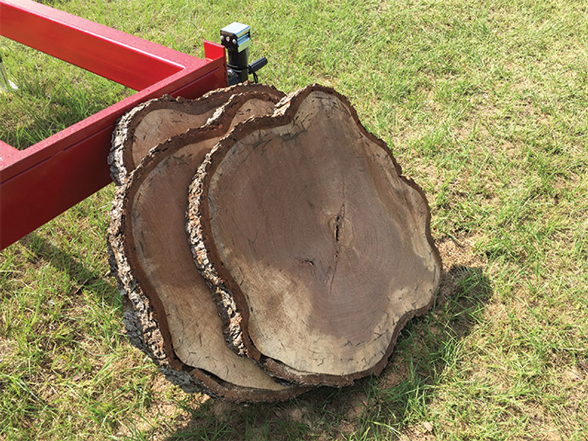 Sawing a 36" Wide Stump with the SW52 Sawmill Sawing a 36" Wide Stump with the SW52 Sawmill