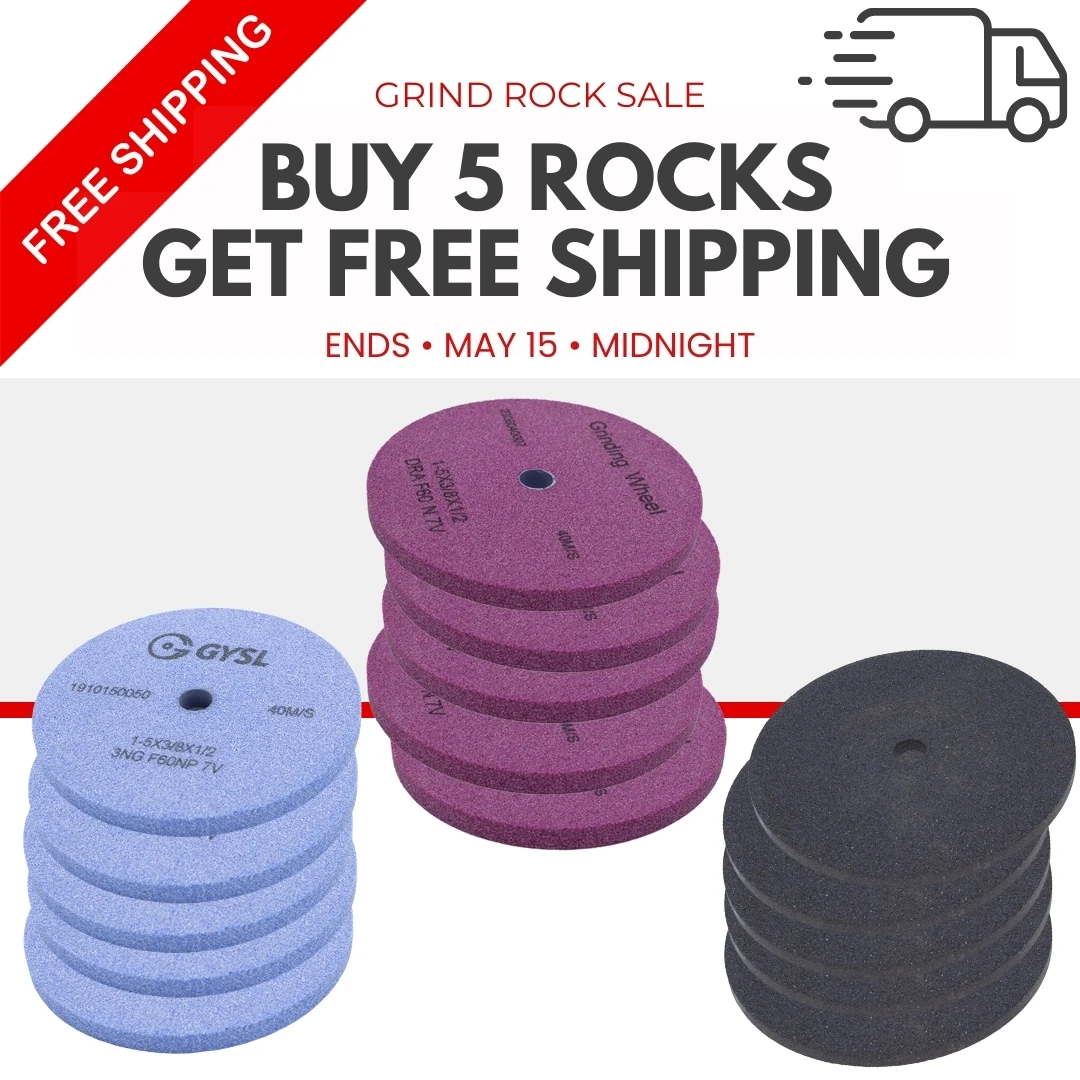Keep those blades sharp! Get free shipping on SET of 5 Grind Rocks