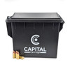 Capital Cartridge 9MM 115GR FMJ - NEW Brass Plated Steel Case - 500rds - FREE AMMO CAN