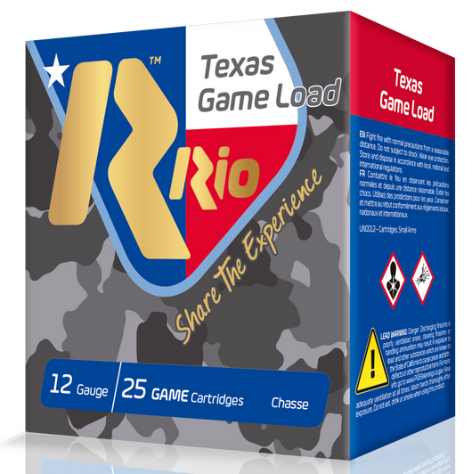 Rio Ammunition Top Game, Rio Tg3675tx   12 2.75     11/4oz Txgame     25/10