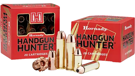 Hornady  Hunter .44 Magnum 200 Grain MonoFlex Brass Cased  -  Pistol Ammo  -  20RD Box - 9083