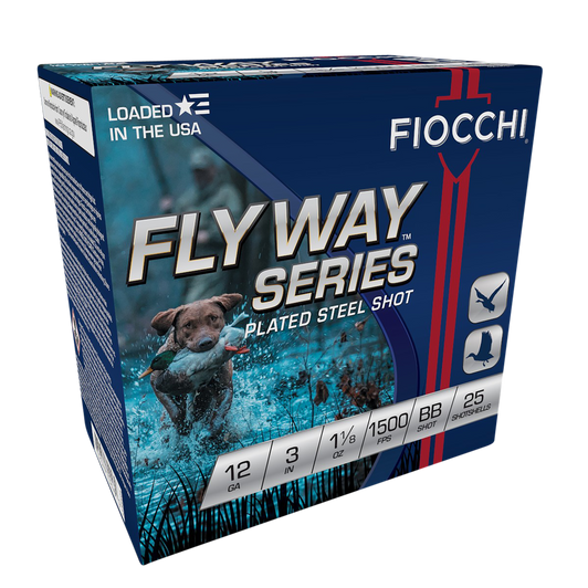 Fiocchi Flyway 12 Gauge 1 1/8oz 3in Shotgun Ammo - BB Shot - 25RD Box - 123STBB