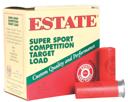 Estate Cartridge Estate Cartridge 12 Gauge 2-3/4in 3DE 1-1/8oz 7.5 Shot Size Shotgun Ammo - 25RD Box - SS12H 7.5