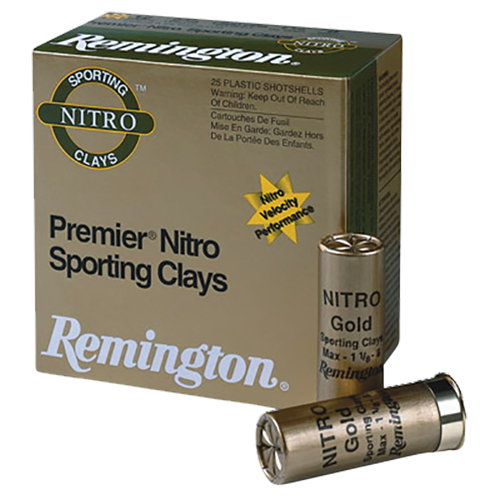 Remington Premier Nitro Sporting Clays 12 Gauge 1oz 2.75in - Shotgun Ammo - 7.5 Shot - 25RD Box - 28850